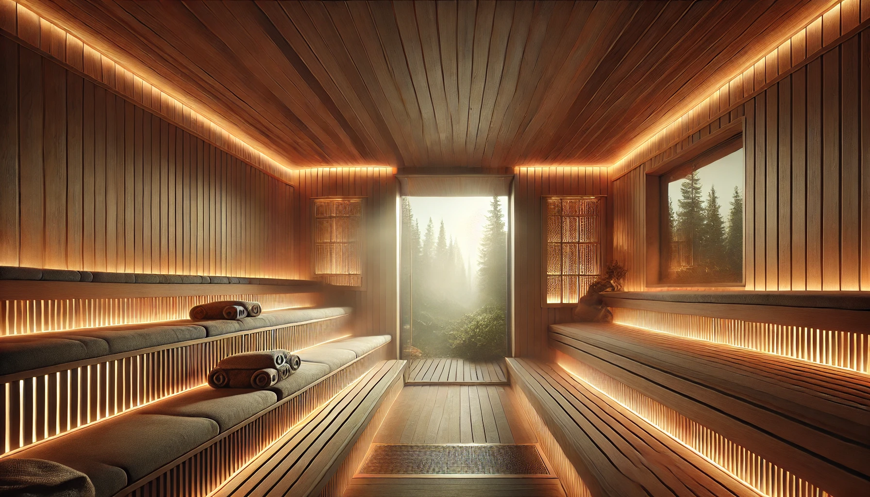 Luxury sauna exterior